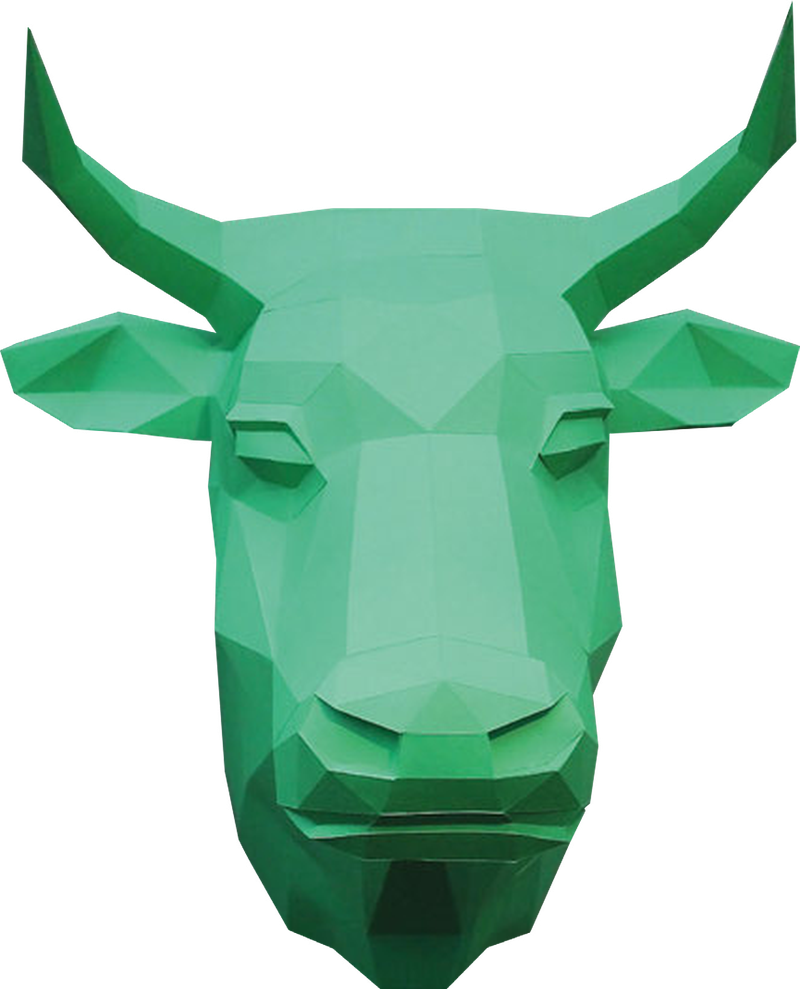 Zielona krowa – symbol Magdy Roślinnej